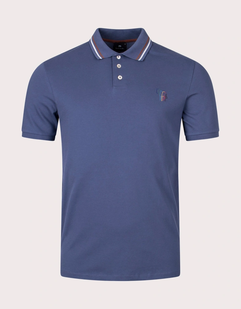 Broad Stripe Zebra Polo Shirt