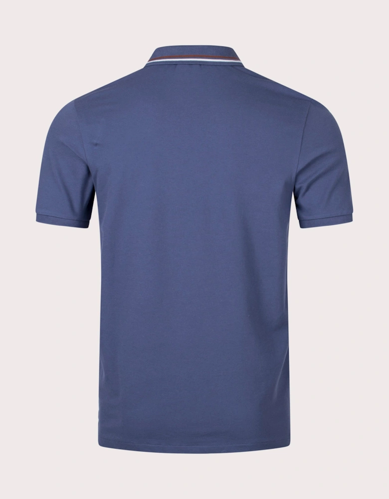 Broad Stripe Zebra Polo Shirt