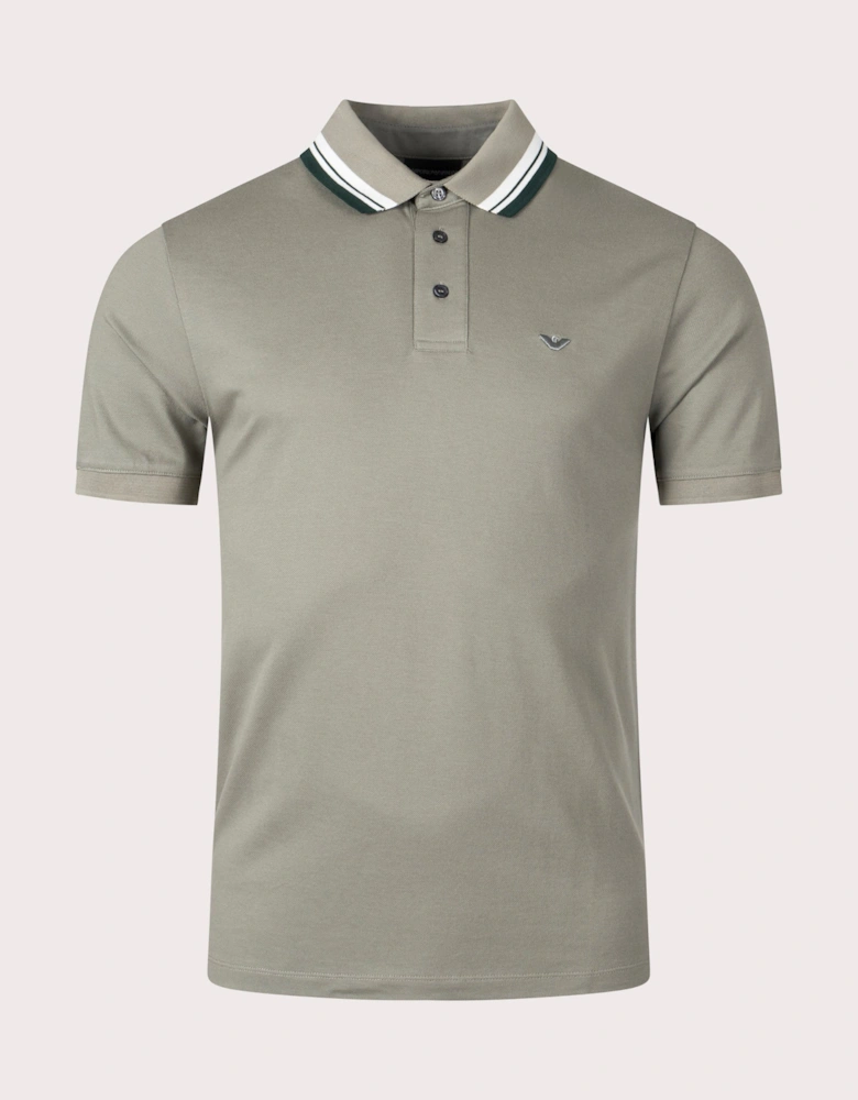 Tipped Collar Polo Shirt