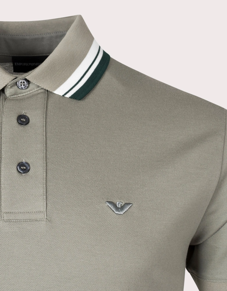 Tipped Collar Polo Shirt
