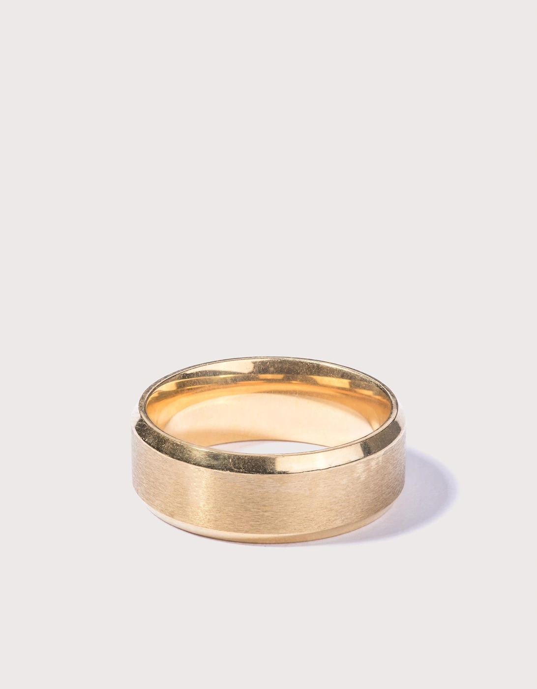 Gold Stainless Steel Band Ring, 3 of 2