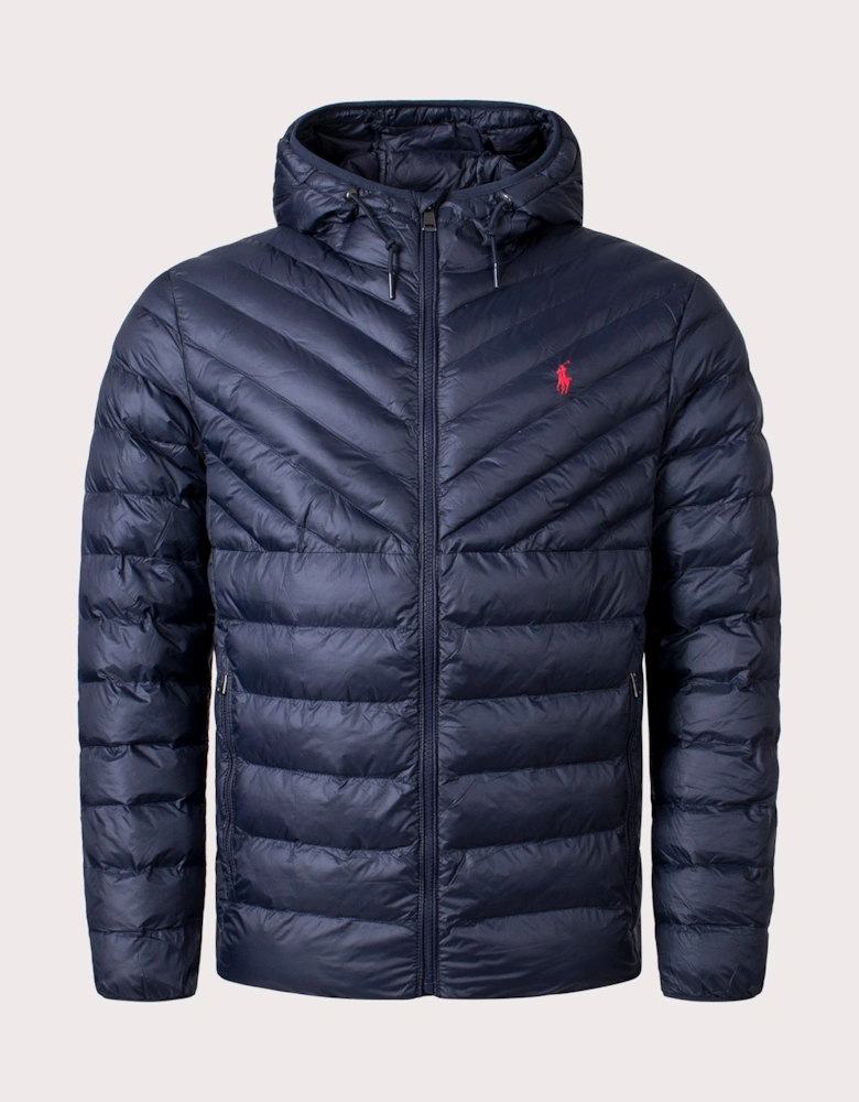 Terra Chvron Hooded Jacket