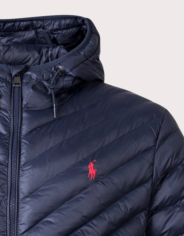 Terra Chvron Hooded Jacket