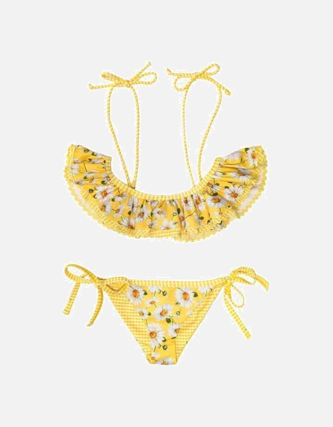 Girls Yellow Daisy Bikini, 2 of 1