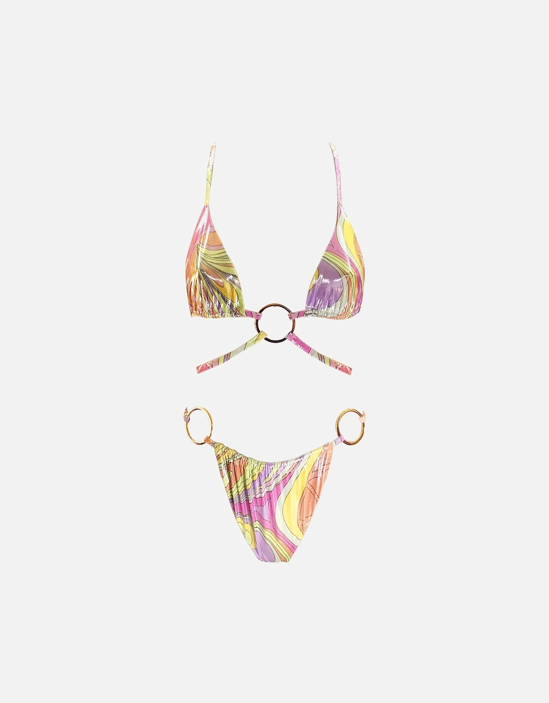 Eva Swirl Print Multi-Coloured Bikini