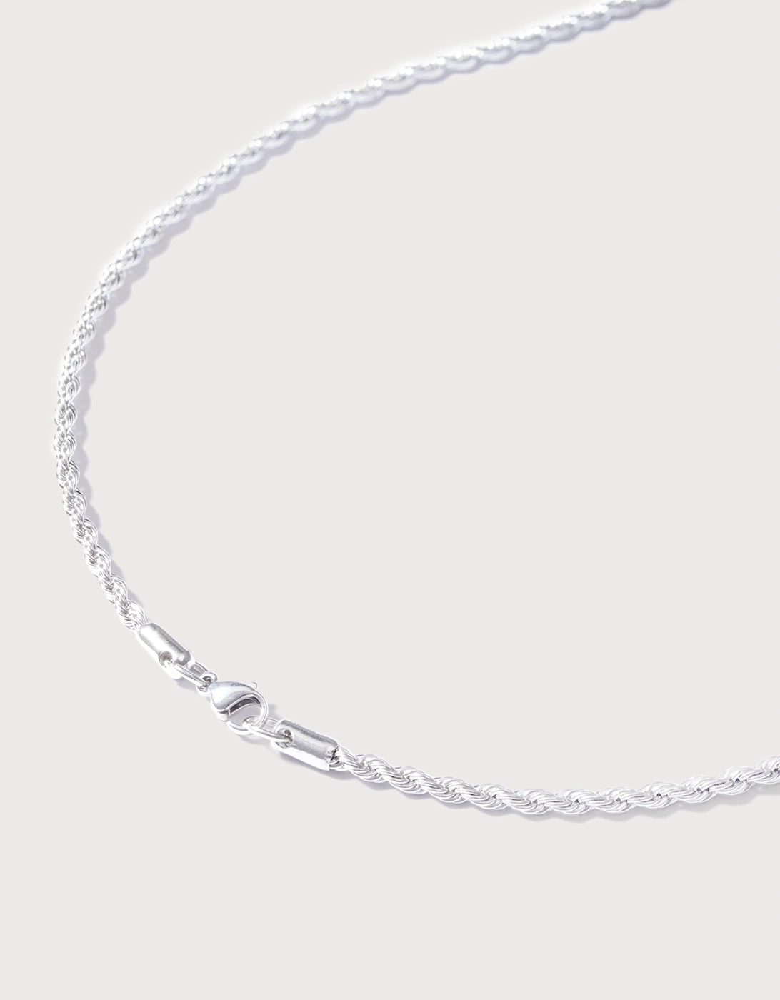 Silver Stainless Steel Compass Pendant 24"