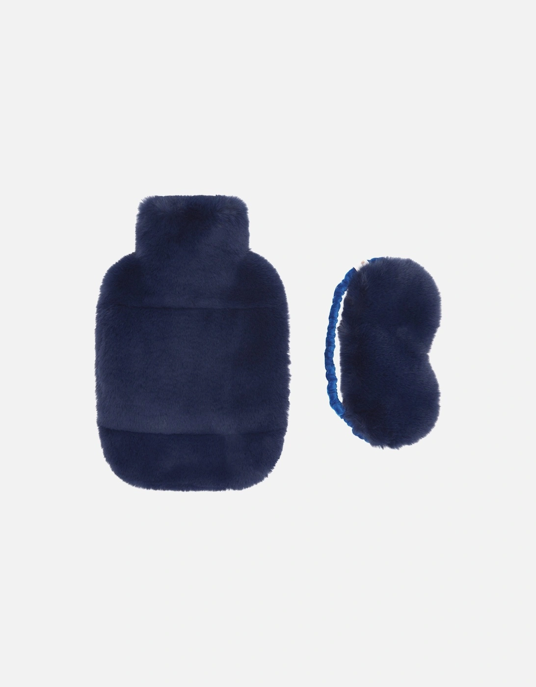 FAUX FUR HOT WATER BOTTLE AND EYE MASK SET-PETROL, 2 of 1