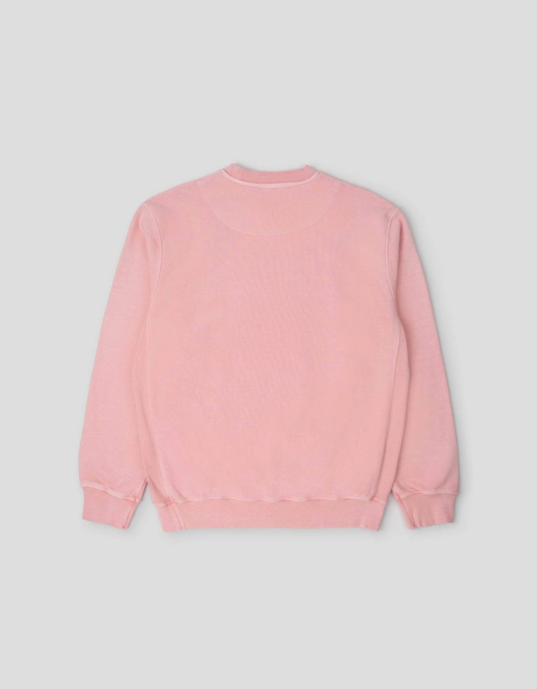 Relaxed Cotton Sweatshirt Dusty Pink