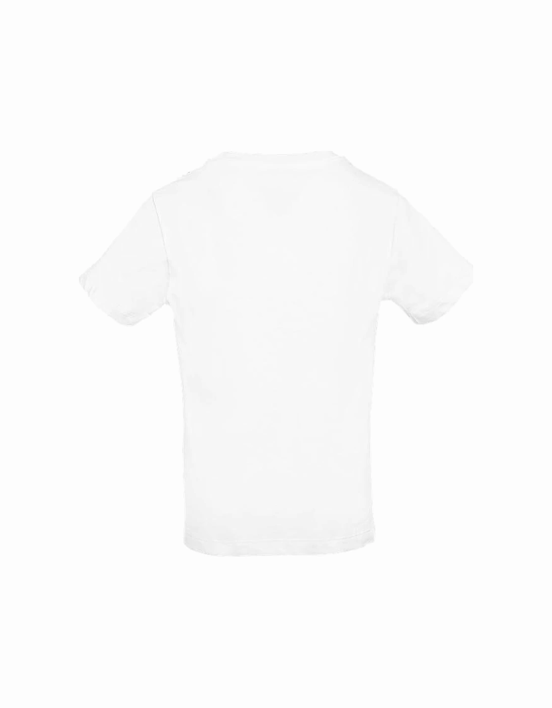 Boys White Zig Zag T-Shirt