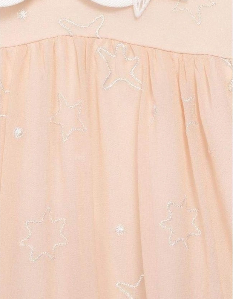 Girls Peach Star Dress