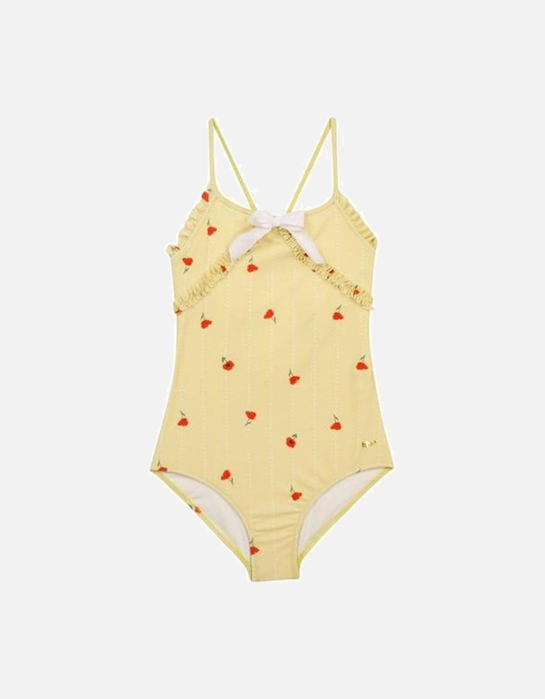 Girls Lemon Poppy Swimming Costume