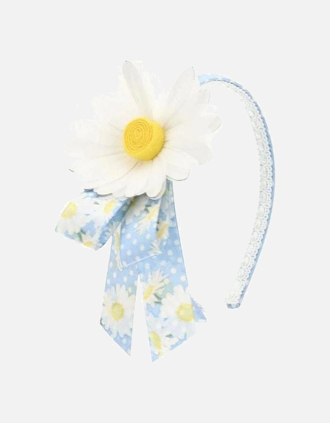 Girls Blue Daisy Hairband