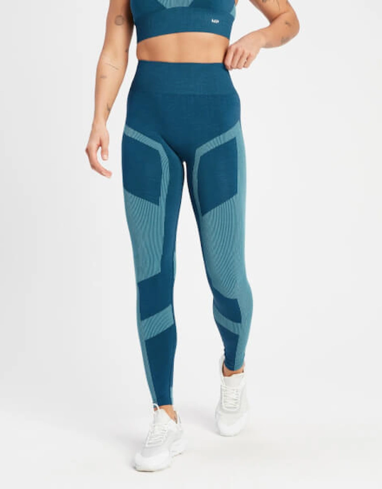 Women's Impact Scrunch Seamless Leggings - Teal Blue