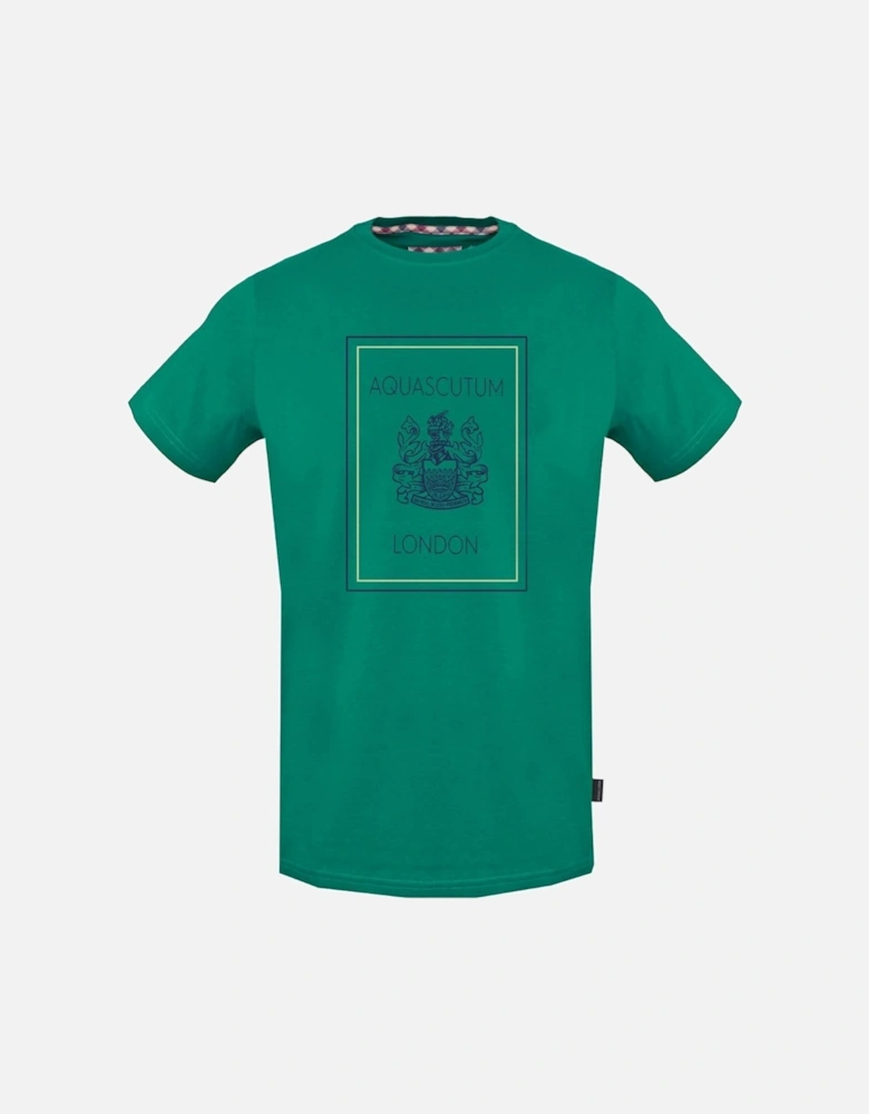 Navy London Logo Green T-Shirt