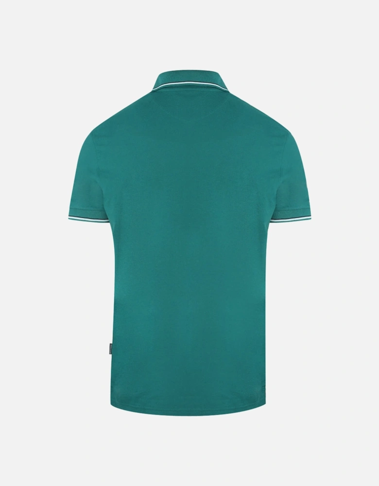 Brand Logo Green Polo Shirt