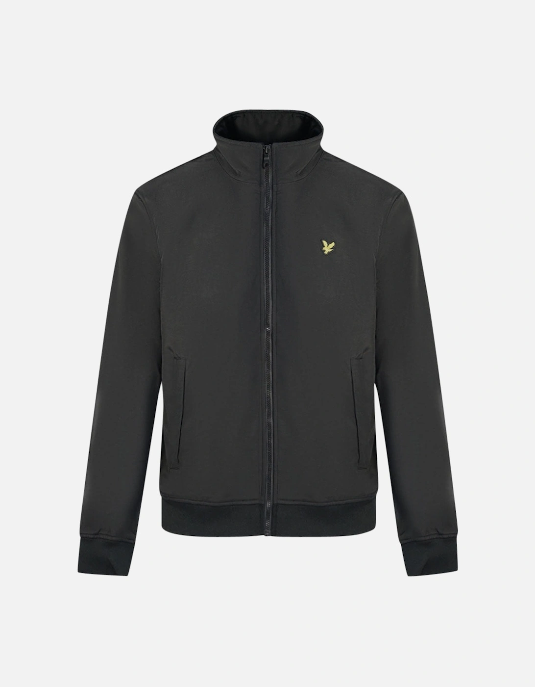 Lyle & Scott Fleece Lined Funnel Neck Jet Black Jacket, 3 of 2