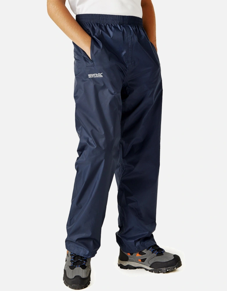 Kids Pack It Waterproof Overtrousers - Navy