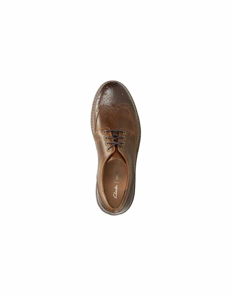 Batcombe Wing in dark tan leather