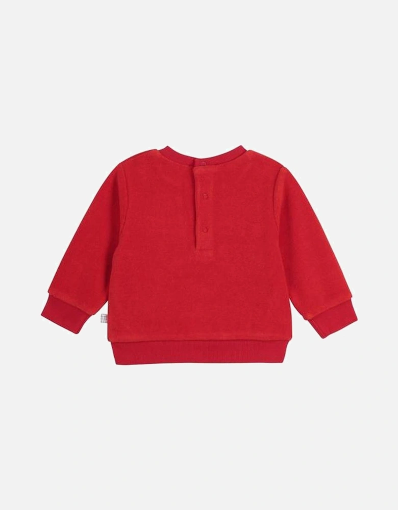 Boys Red Adorable Sweatshirt