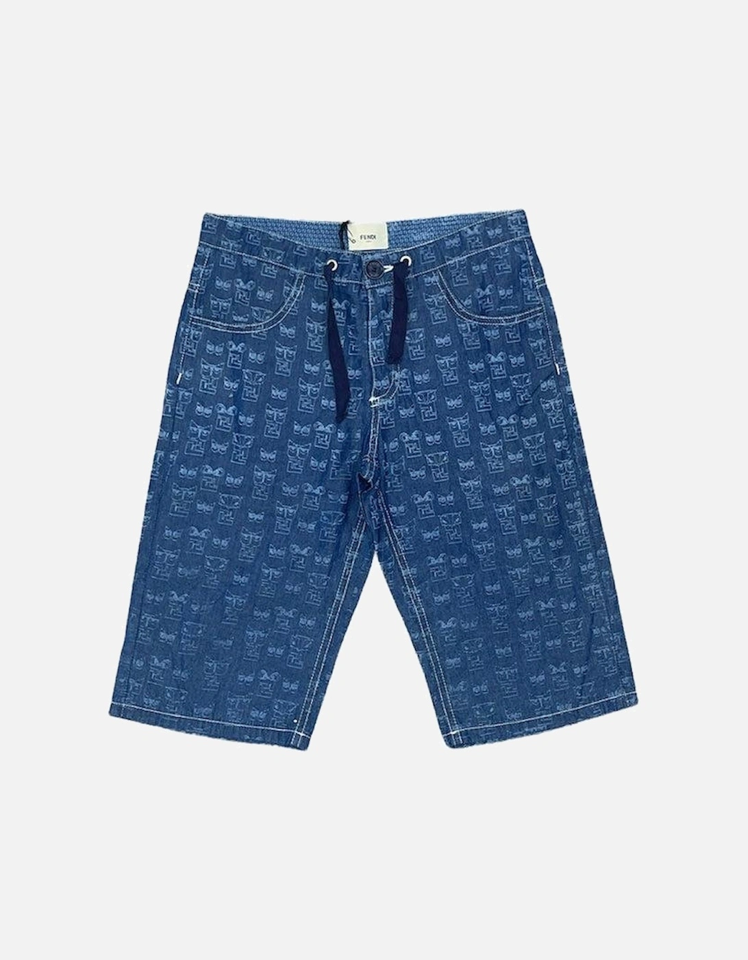 Boys Chambray Denim Shorts, 2 of 1