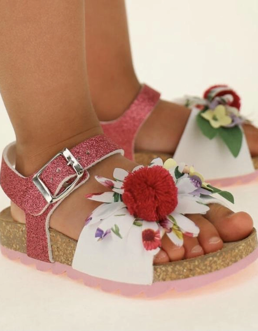 Girls Floral Sandals