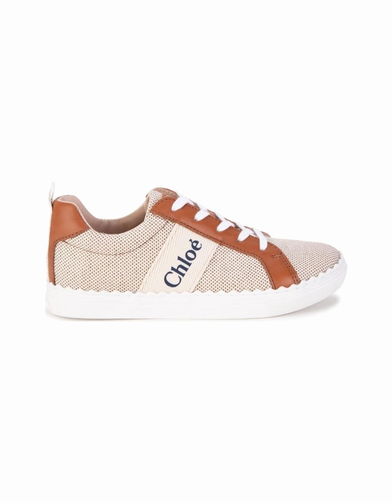 Girls Ginger Leather Trainers