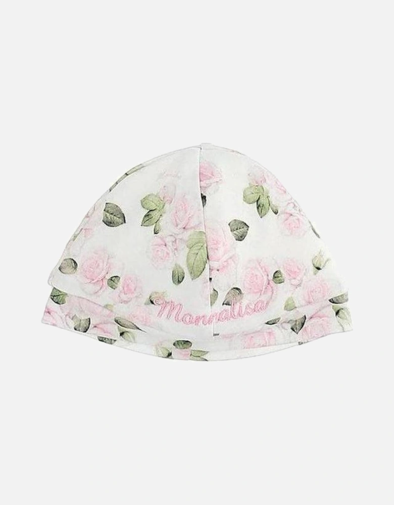 Baby Girls Cream Floral Hat