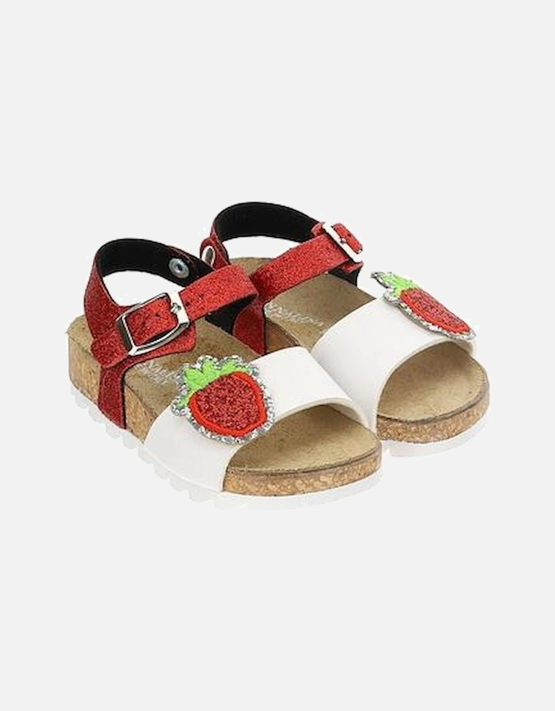 Girls Strawberry Sandals, 2 of 1