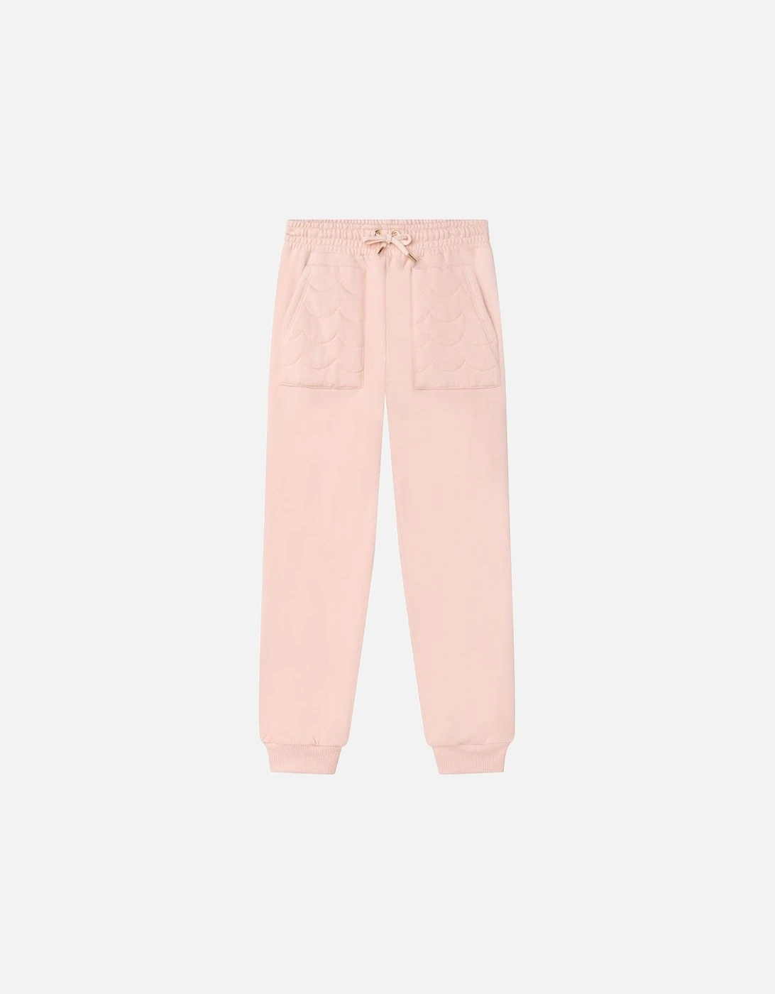 Girls Pink Cotton Joggers, 3 of 2