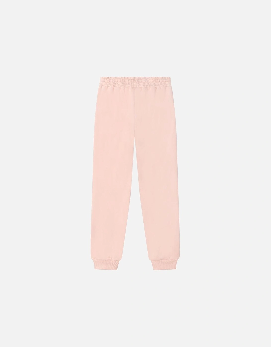 Girls Pink Cotton Joggers