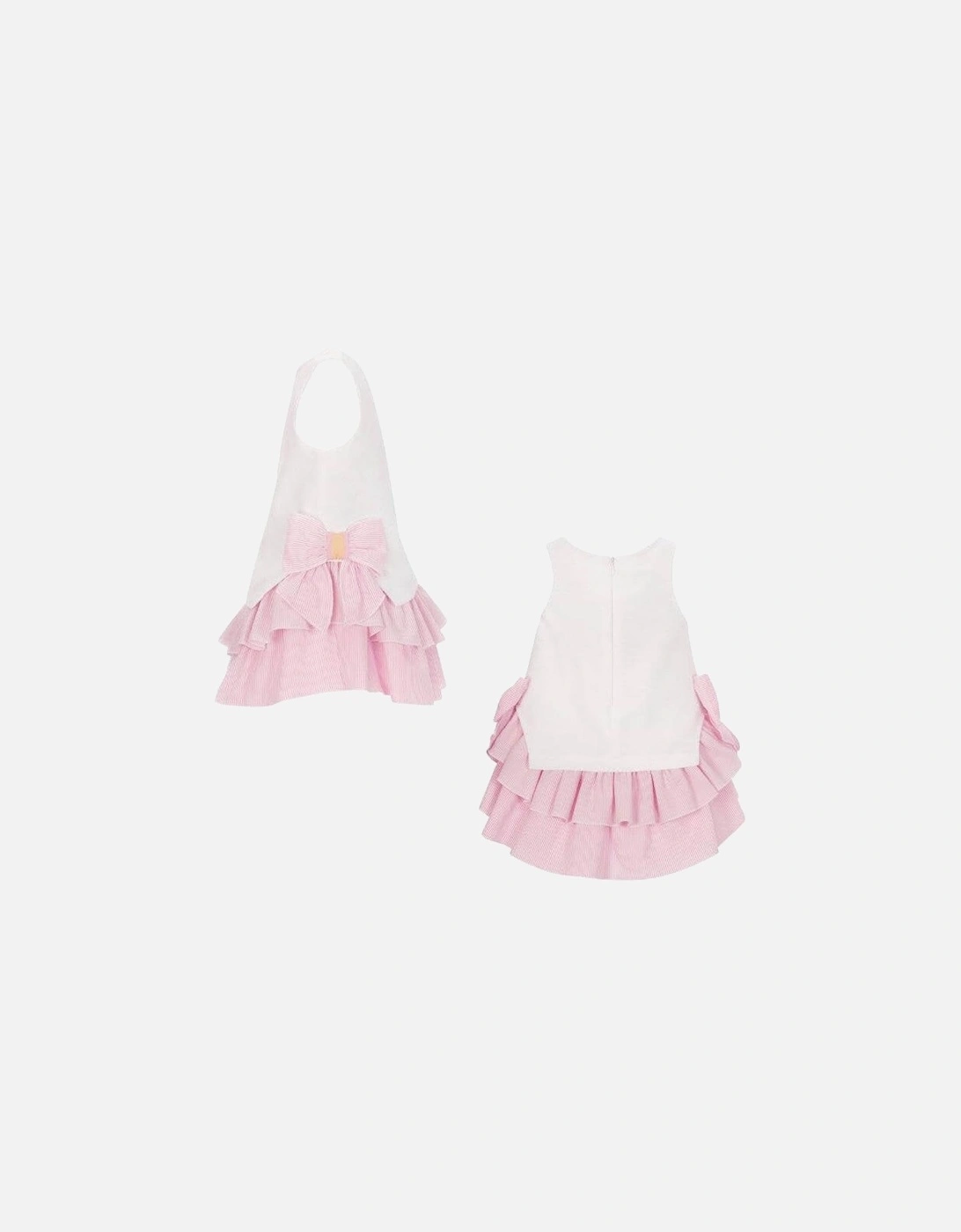 Girls Pink Bow Dress