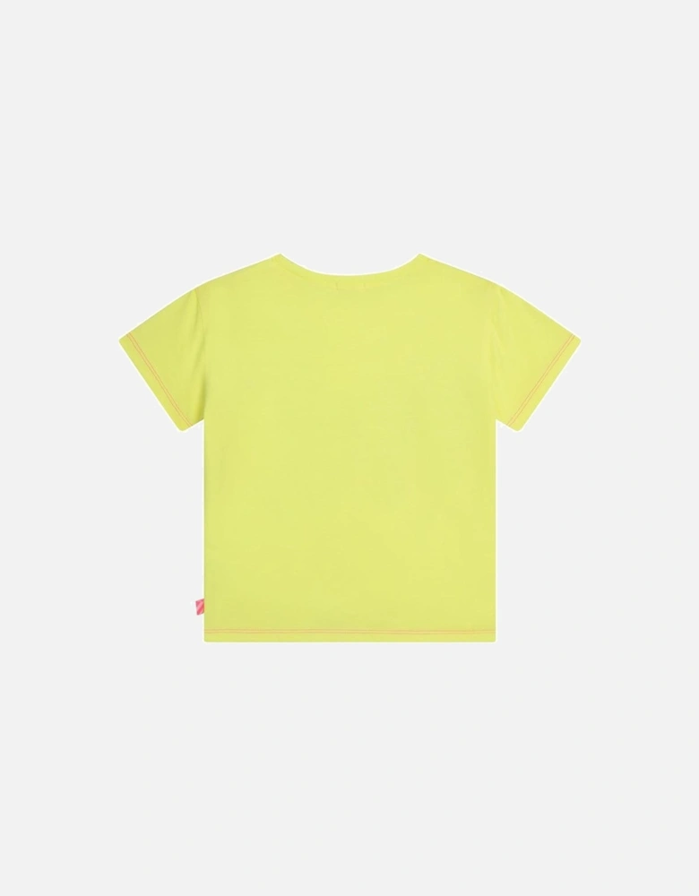 Girls Yellow Butterfly T-shirt