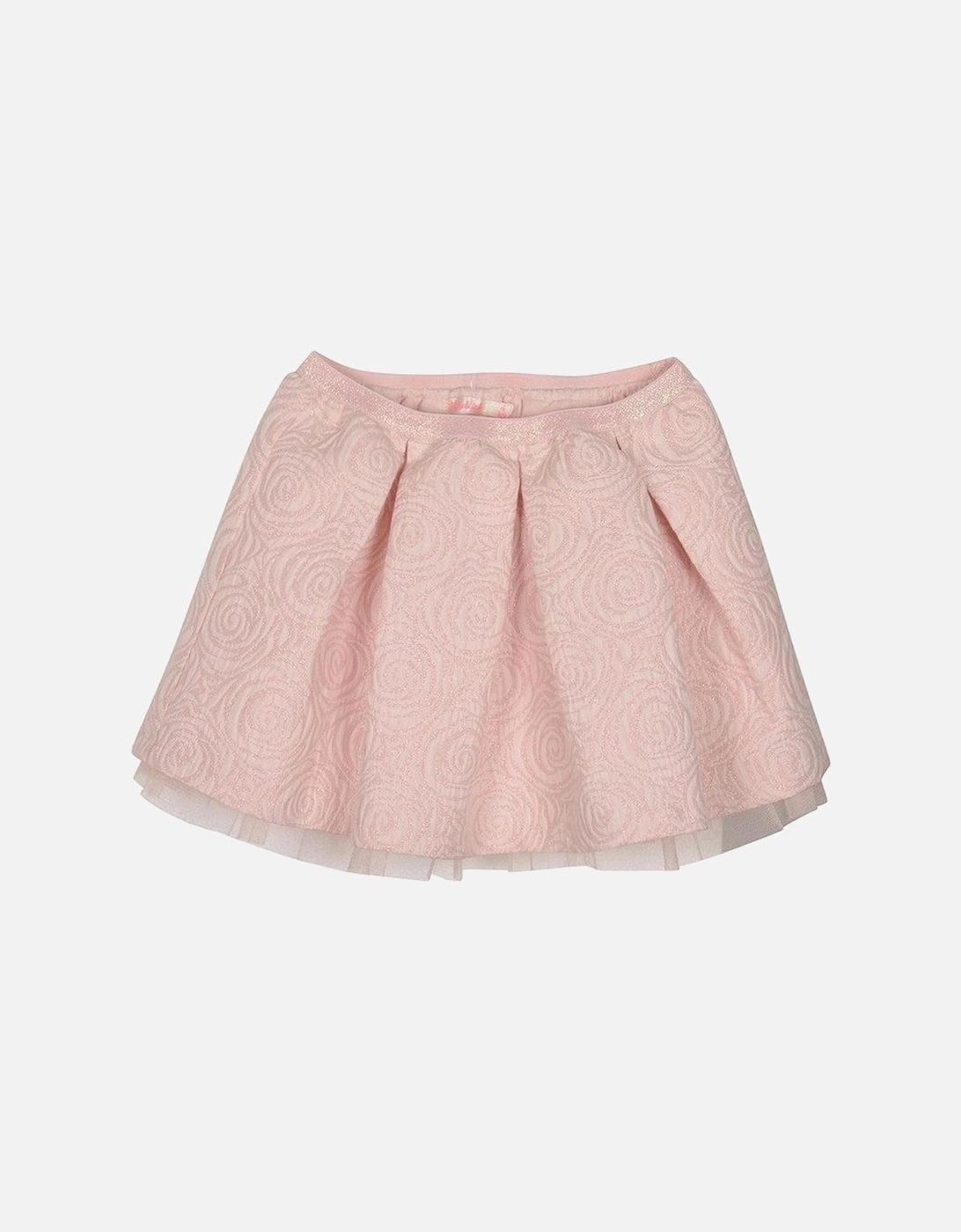 Girls Pale Pink 'Rose' Skater Skirt, 2 of 1