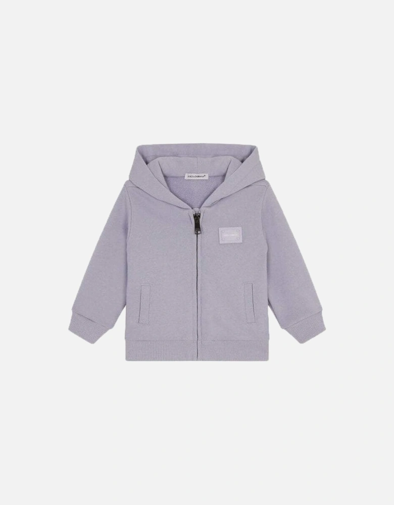 Girls  Zip Hoodie Purple