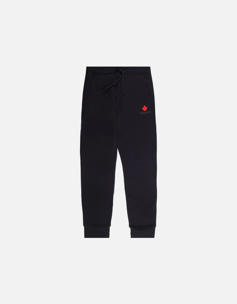 Boys Logo Print Track Pants Black