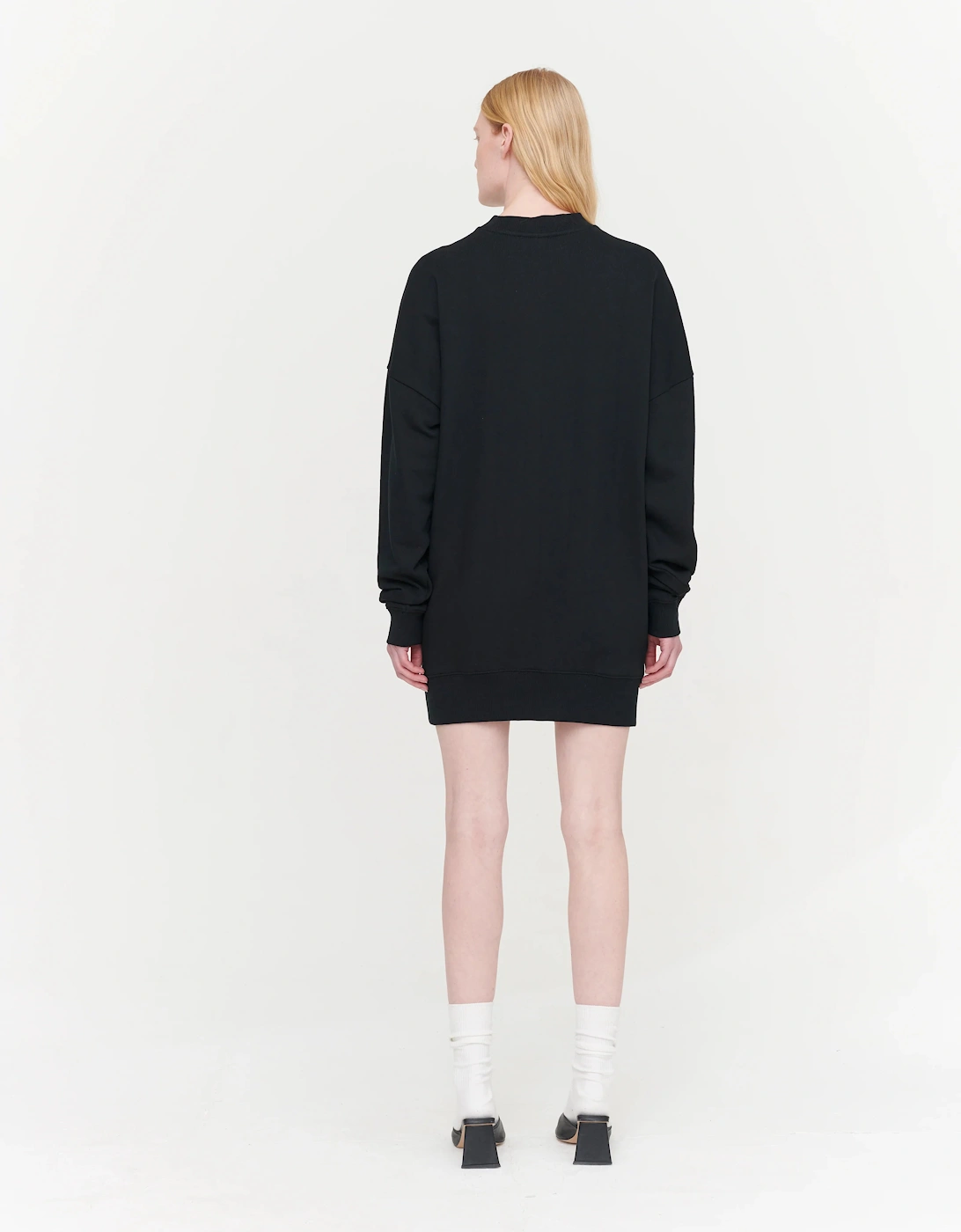 Brielle Sweatshirt Dress in Black