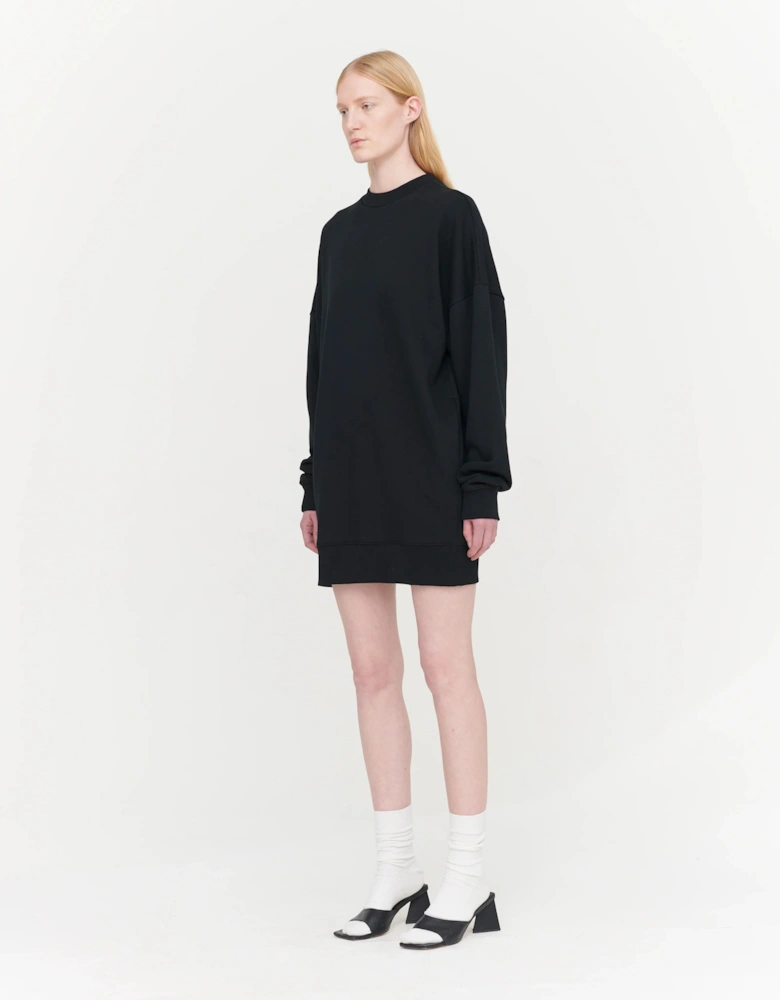 Brielle Sweatshirt Dress in Black