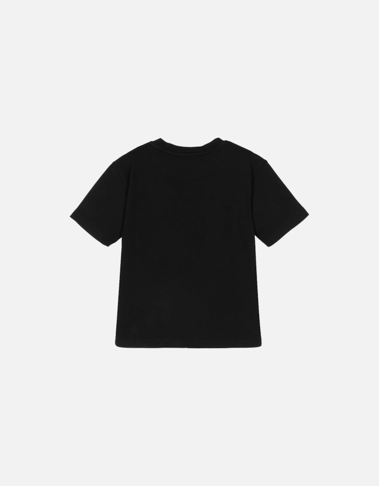 Boys Cotton Logo T-Shirt Black