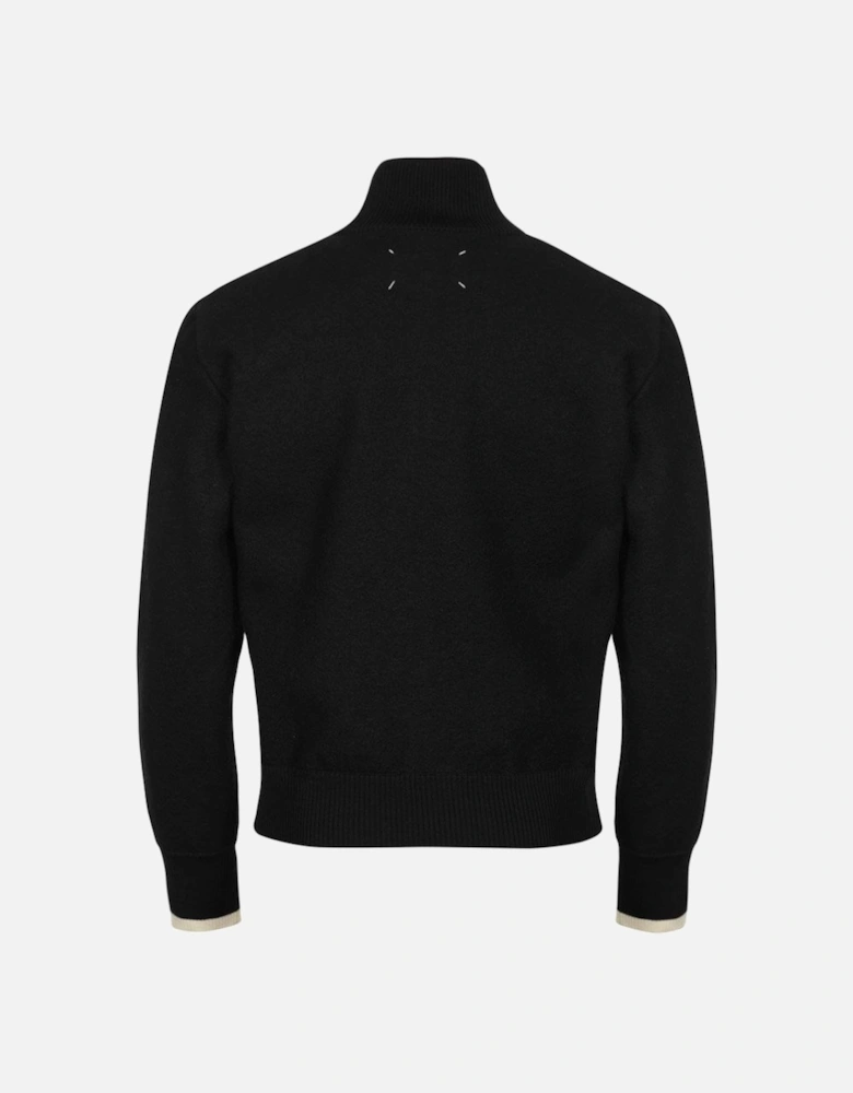 Half-zip Wool Jumper Black