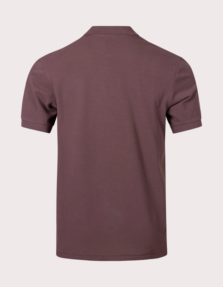 Zebra Motif Polo Shirt