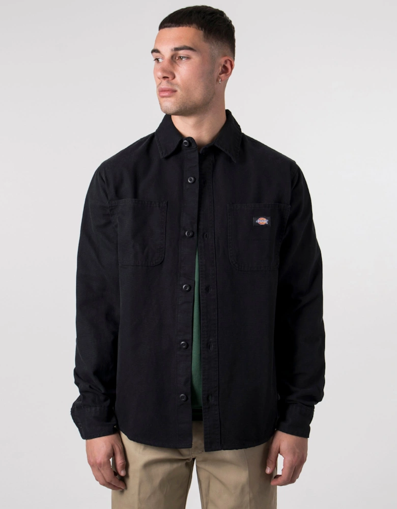 Relaxed Fit Duck Canvas Shirt
