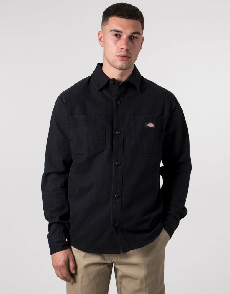 Relaxed Fit Duck Canvas Shirt