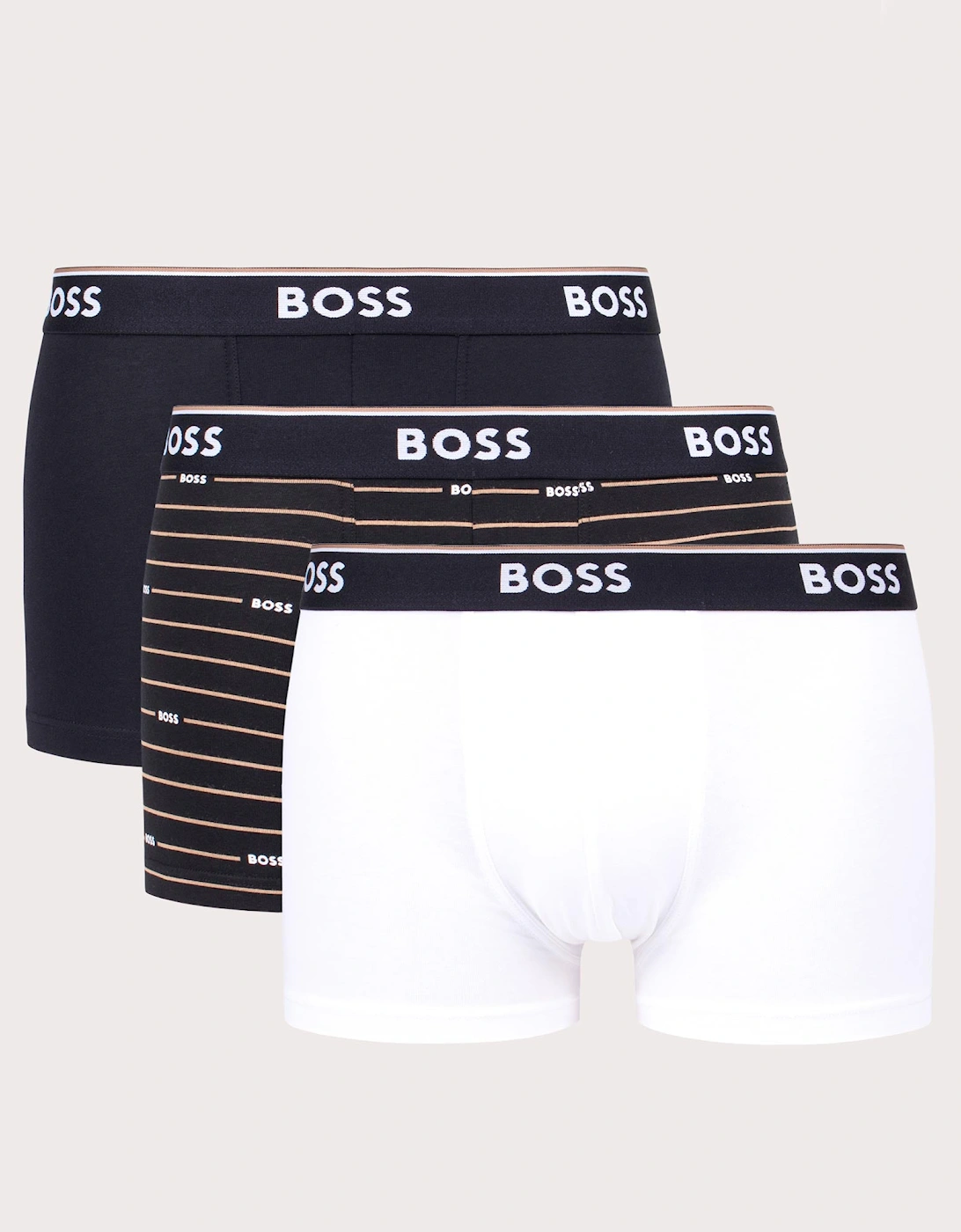 Three Pack of Power Design Cotton Stretch Trunks, 3 of 2