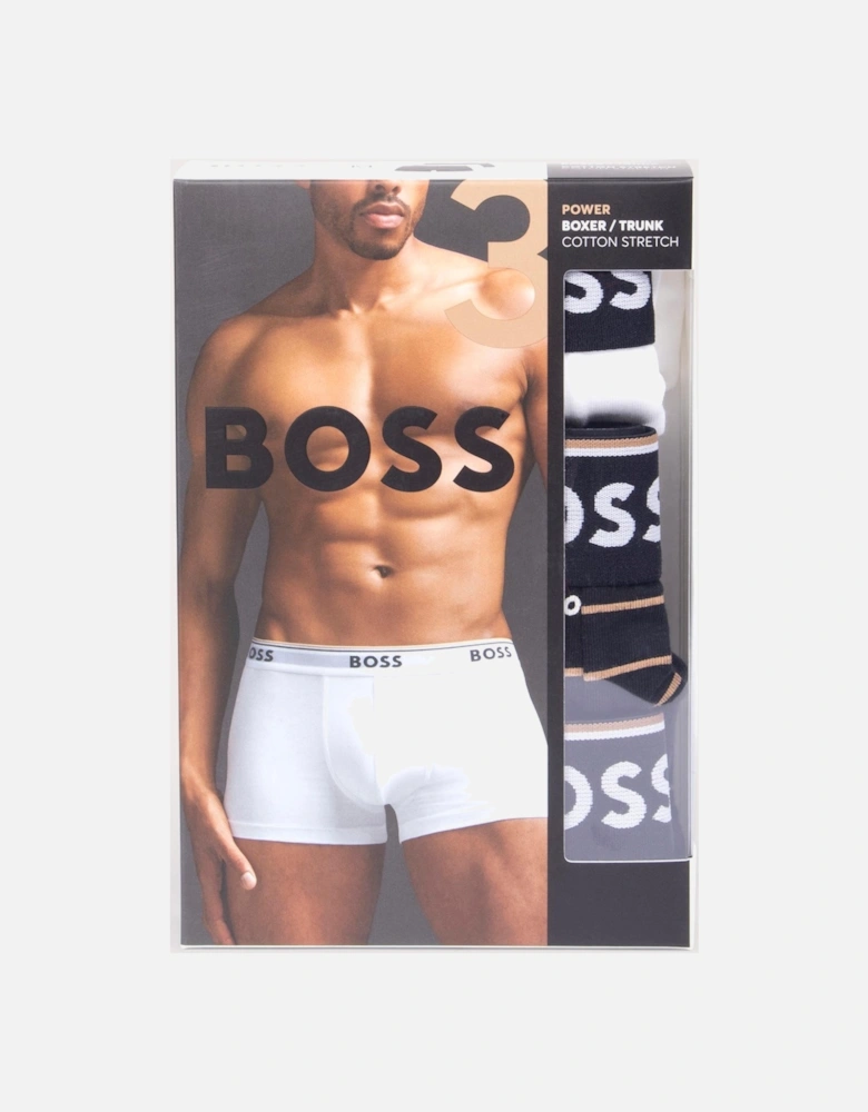 Three Pack of Power Design Cotton Stretch Trunks