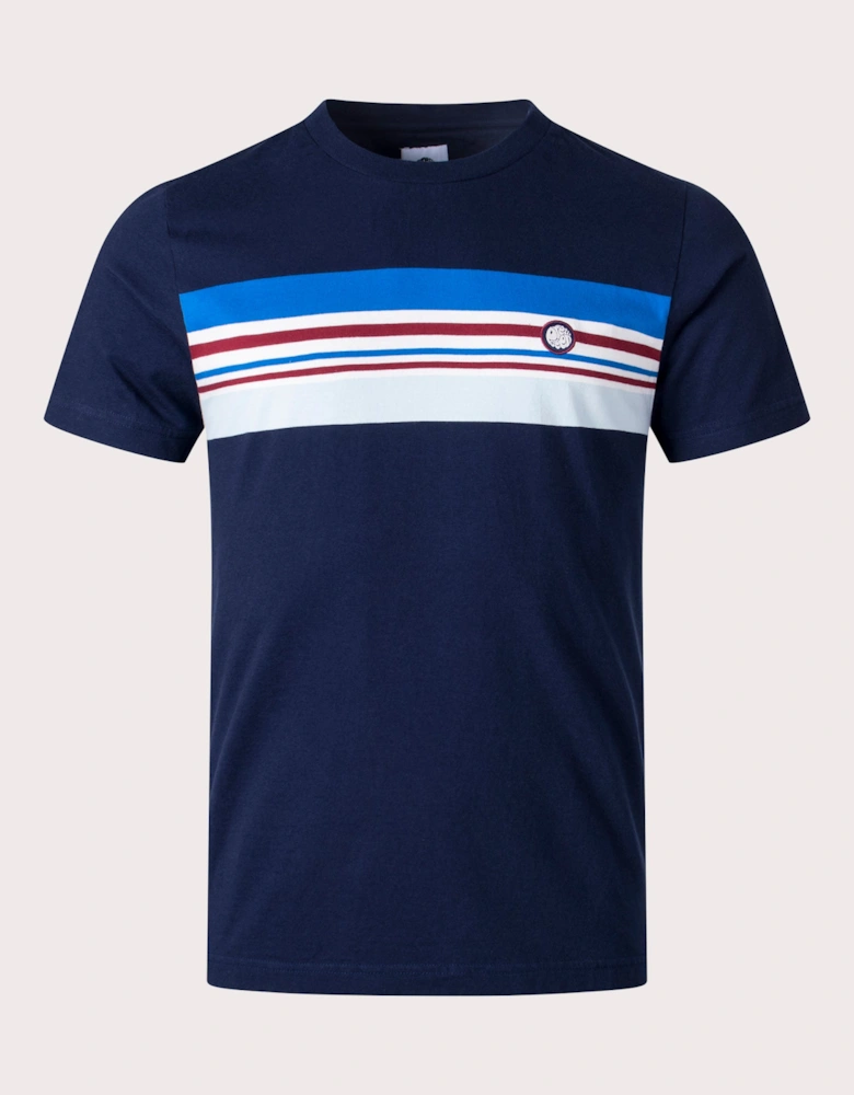 Slim Fit Hollen Chest Stripe T-Shirt
