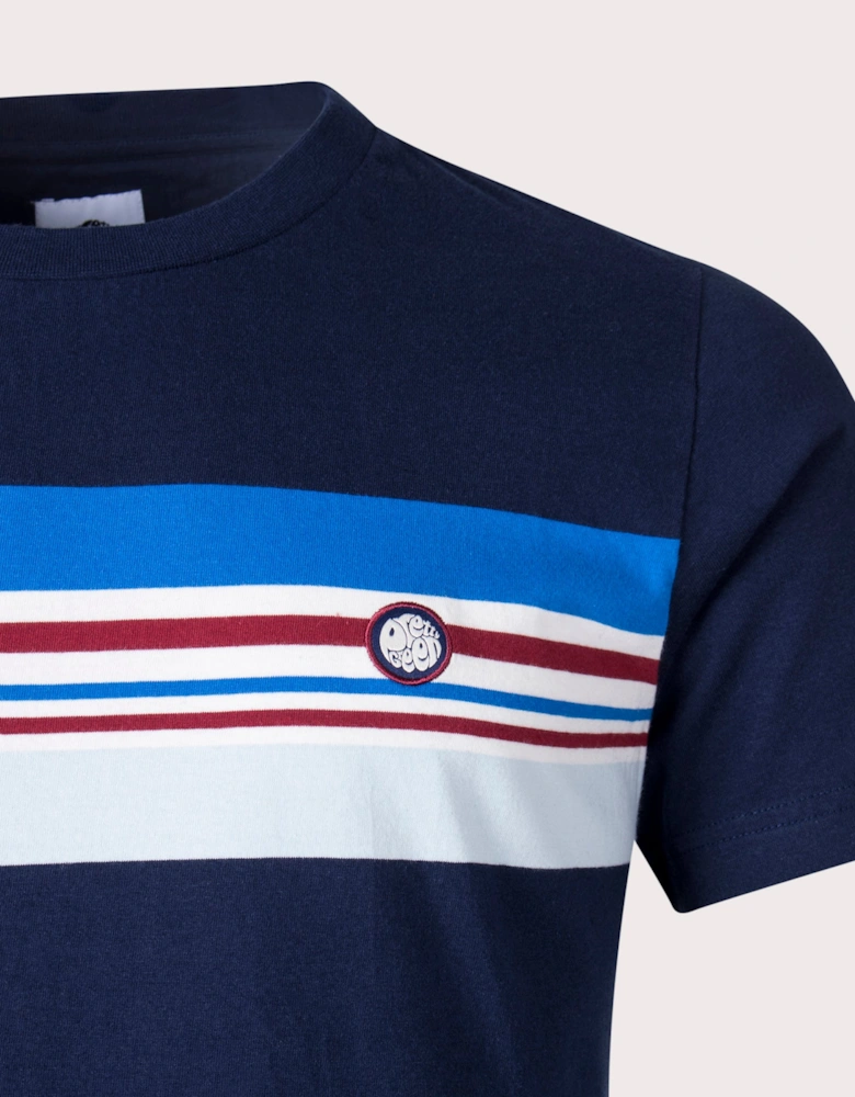 Slim Fit Hollen Chest Stripe T-Shirt