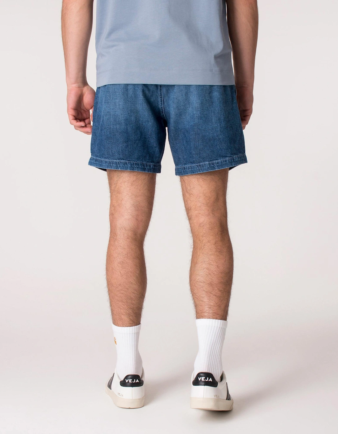 Regular Fit 6.5 Inch Polo Prepster Denim Shorts