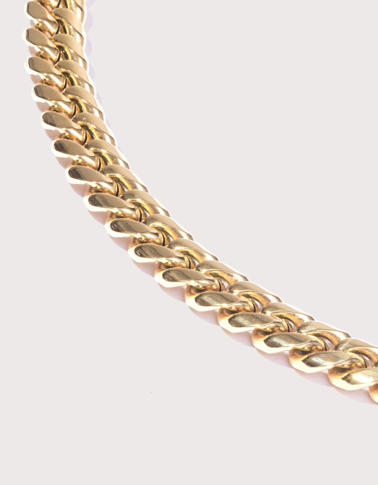 18K Gold Plated Cuban Link Necklace 6mm 22"