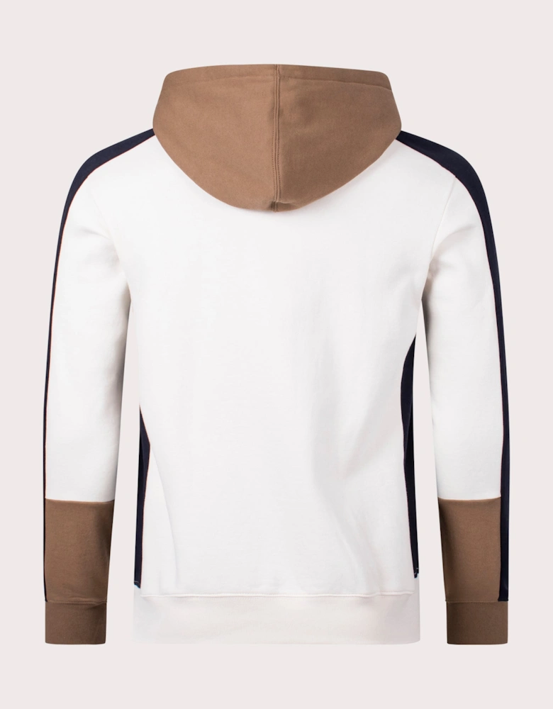 Zip Through Colour Block Hoodie
