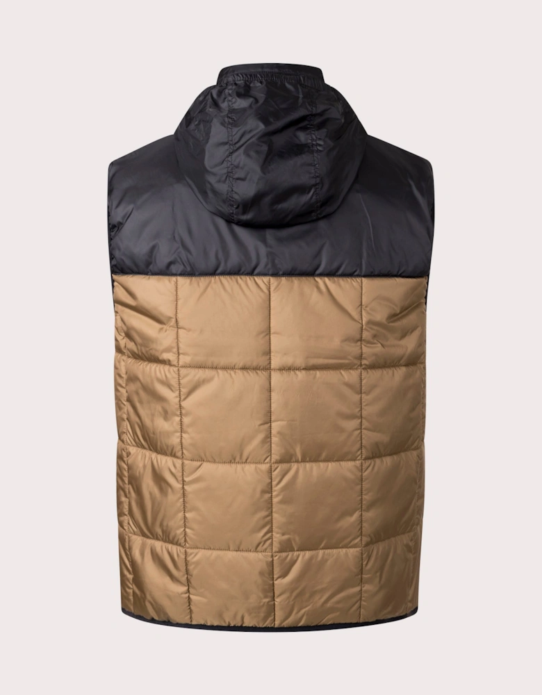 Colour Block Padded Gilet